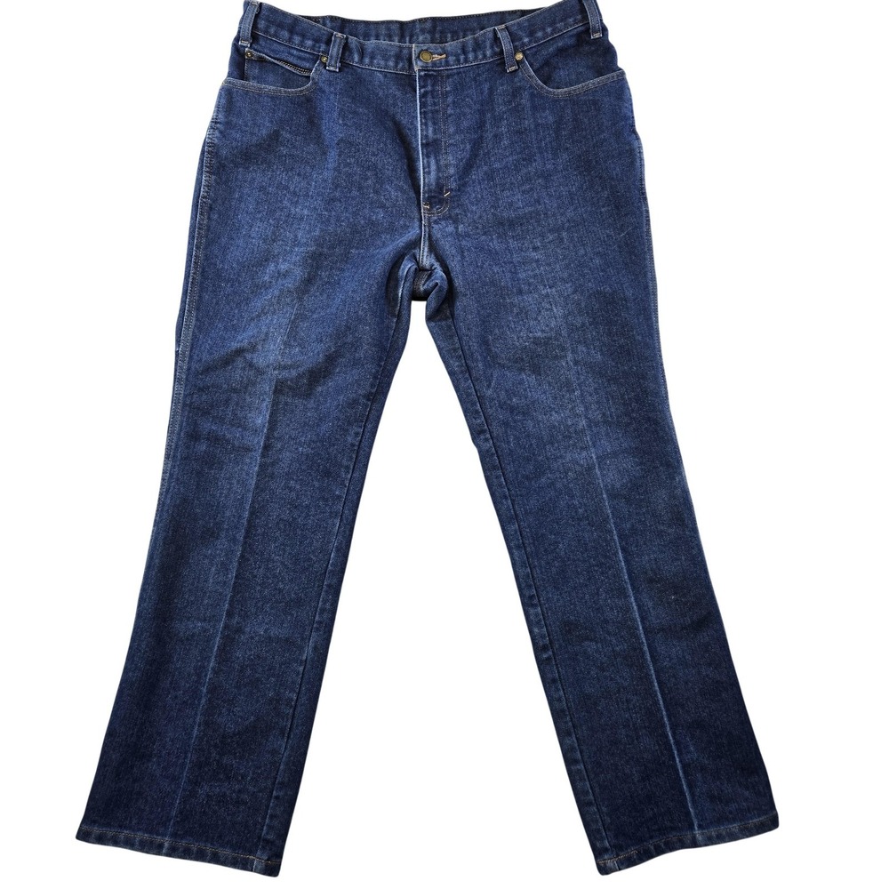 Long Haul‎ Jeans Mens 40x32 Blue Straight Relaxed Denim Cotton Polyester 75961A